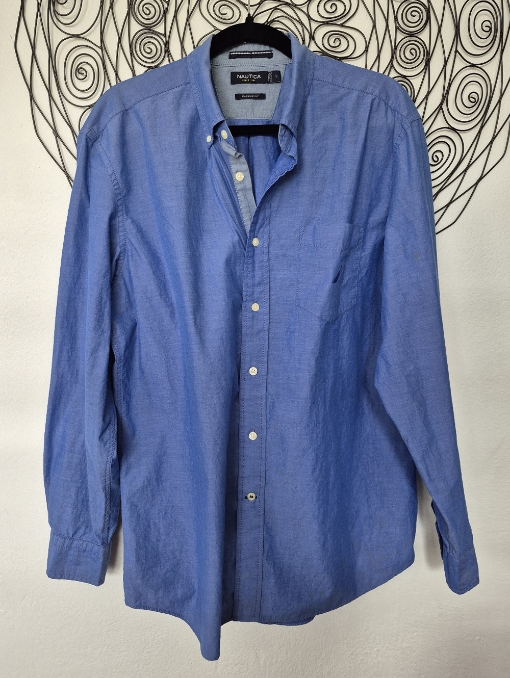 Nautica Mens Classic Fit Dress Shirt